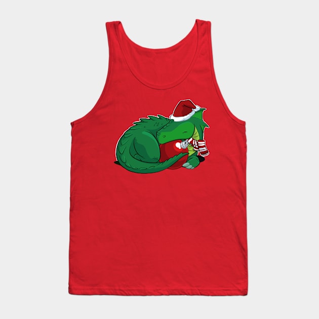 Green Dragon X-mas Tank Top by jpowersart